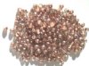 100 4mm Copper Capri Half Coated Round Glass Beads